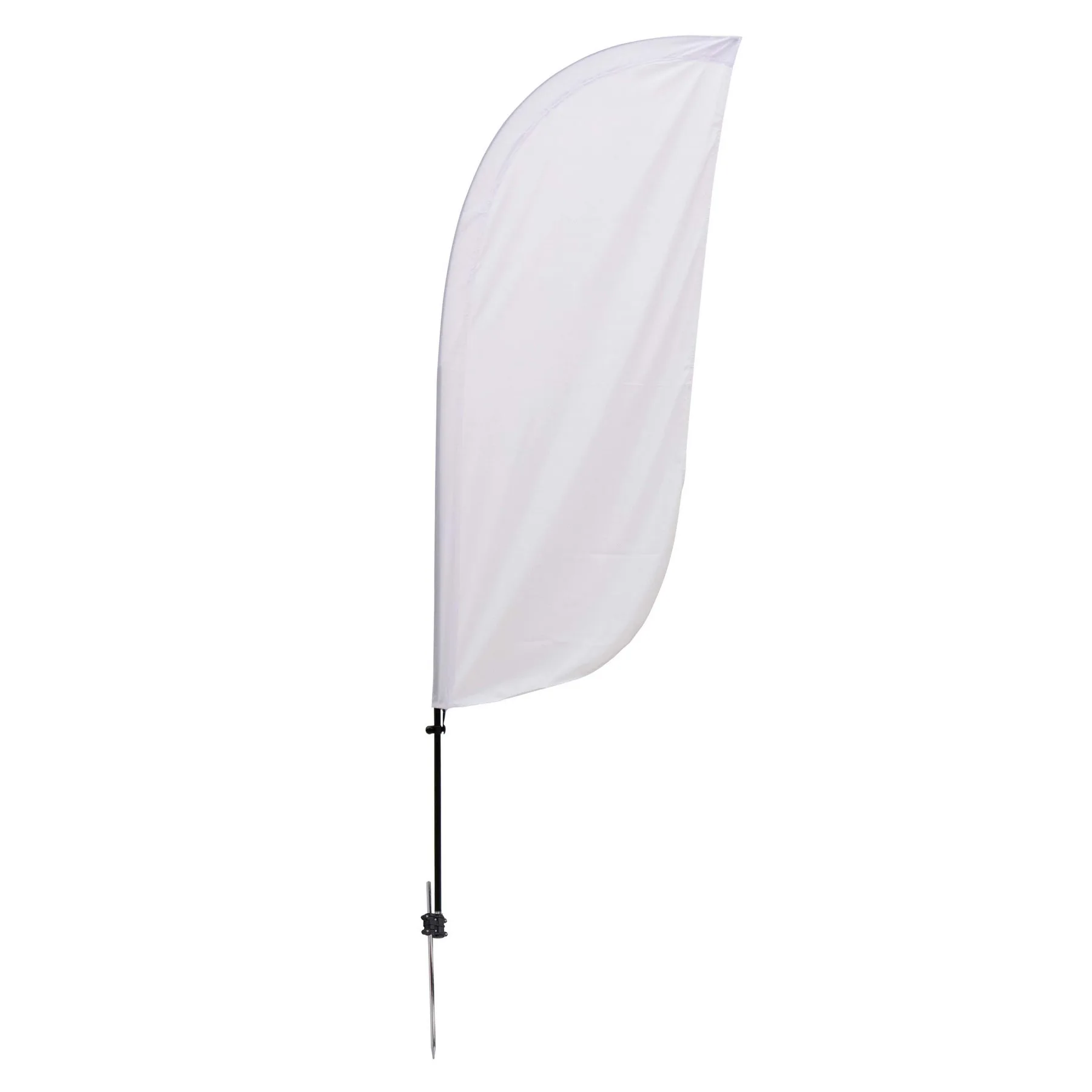 7.5' Value Feather Sail Sign Kit Single-Sided w/ Spike Base view 2