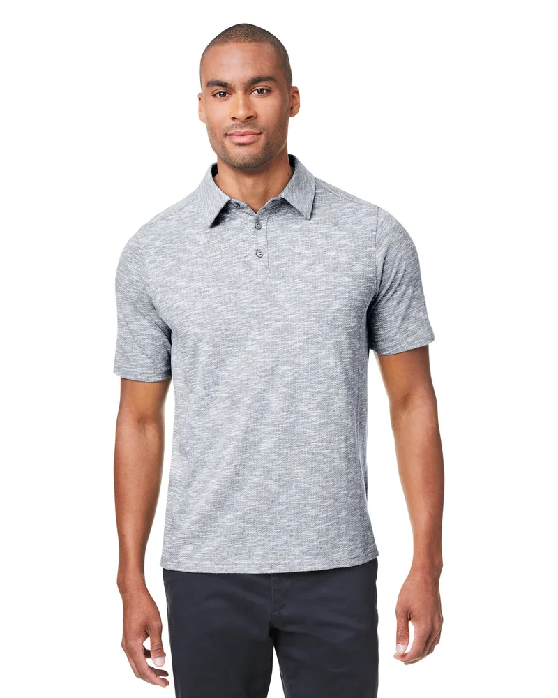 NORTH END Men's Eclipse Jacquard Polo