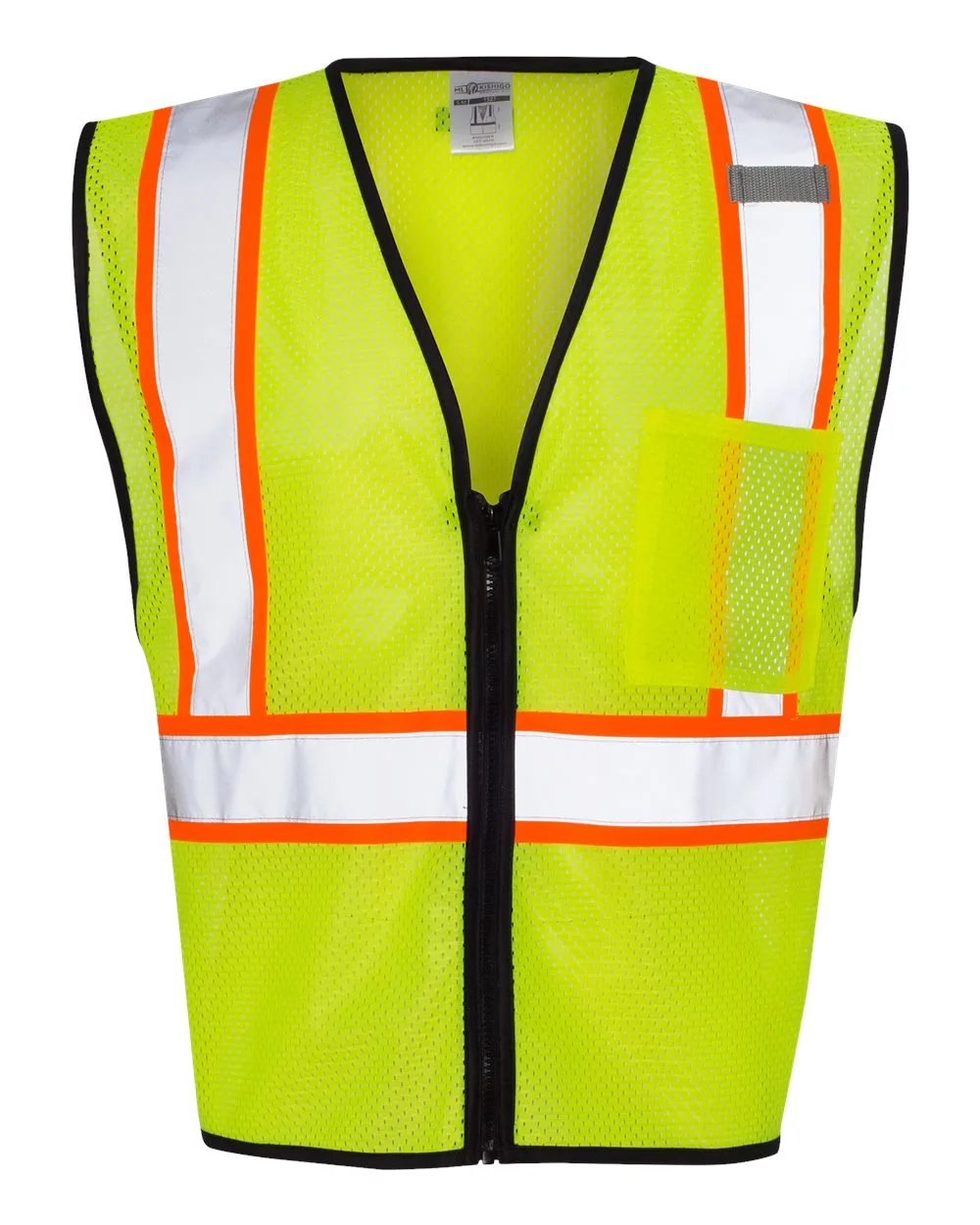 Kishigo® Unisex Economy Contrasting Vest w/Zippered Front