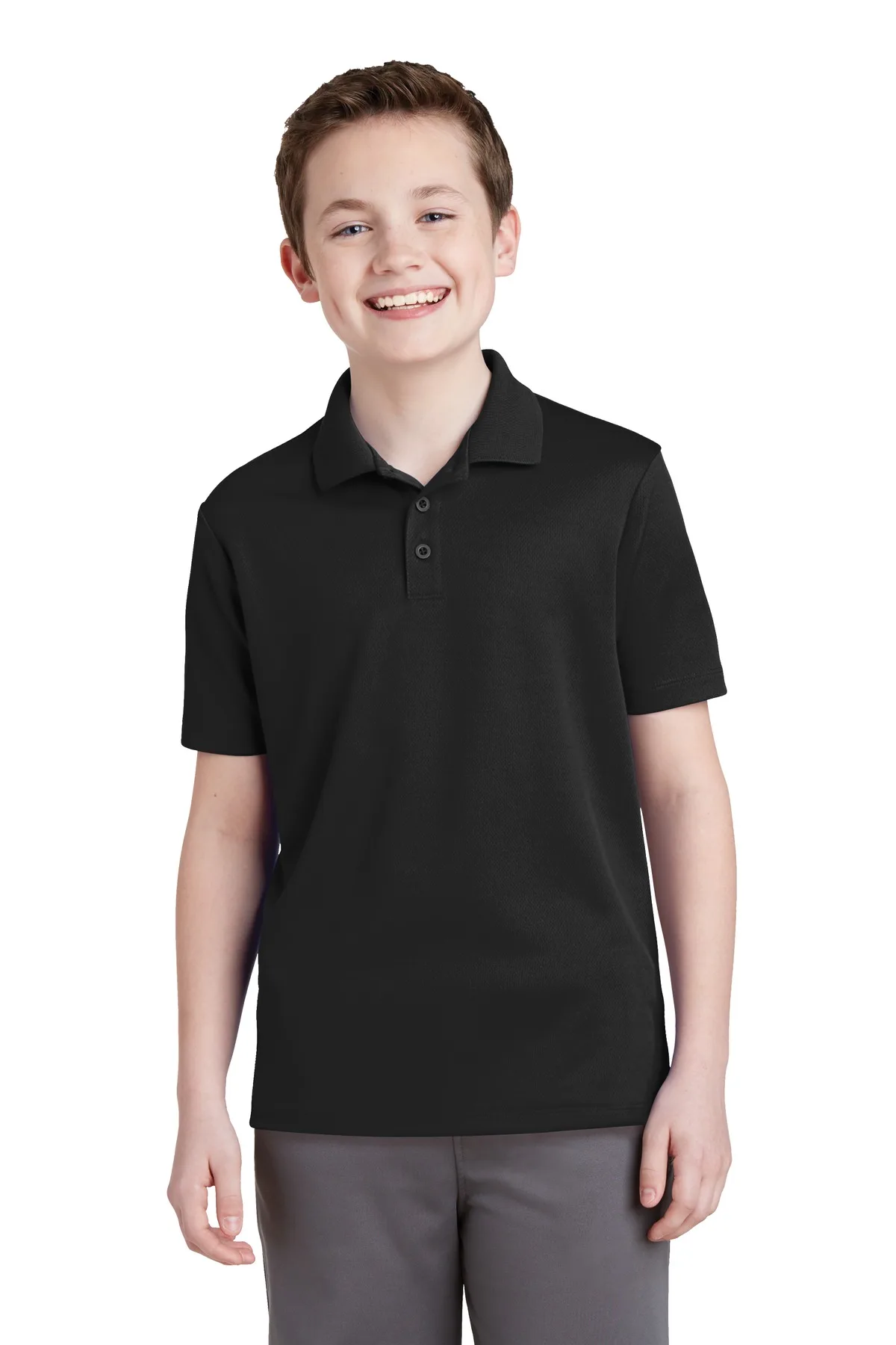 Sport-Tek® Youth PosiCharge® RacerMesh® Polo.