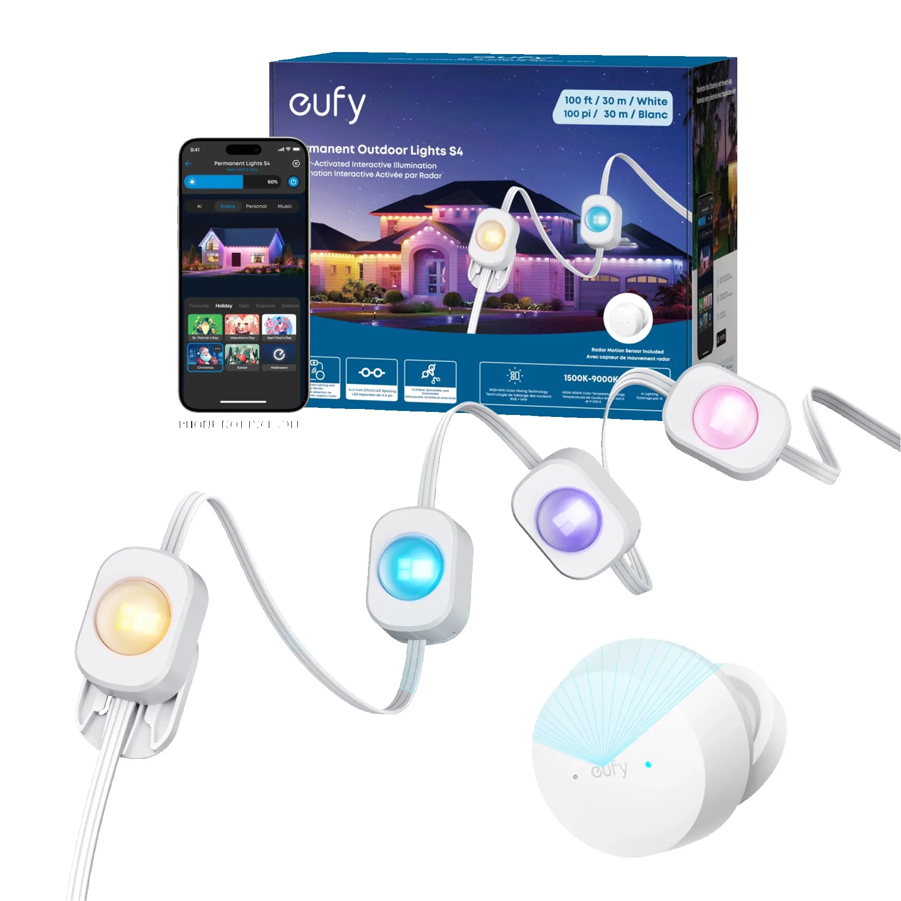 eufy Permanent Outdoor Lights S4 (100 Feet)
