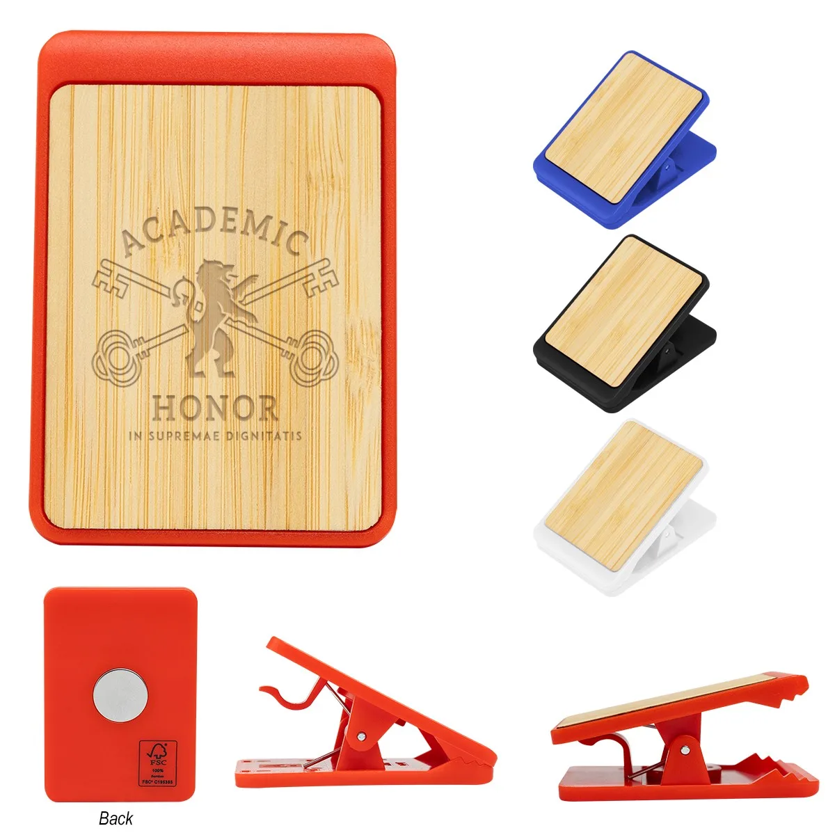 Magnetic Clip With Bamboo Accent view 2