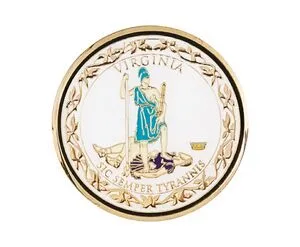 1.75" Challenge Coins - Zinc Core-Gold Plating view 3
