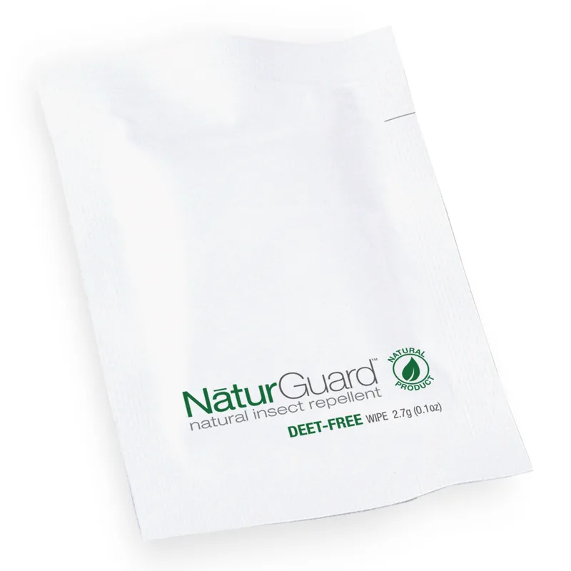 NaturGuard™ Natural Insect Repellent Wipes, Direct Imprint view 2