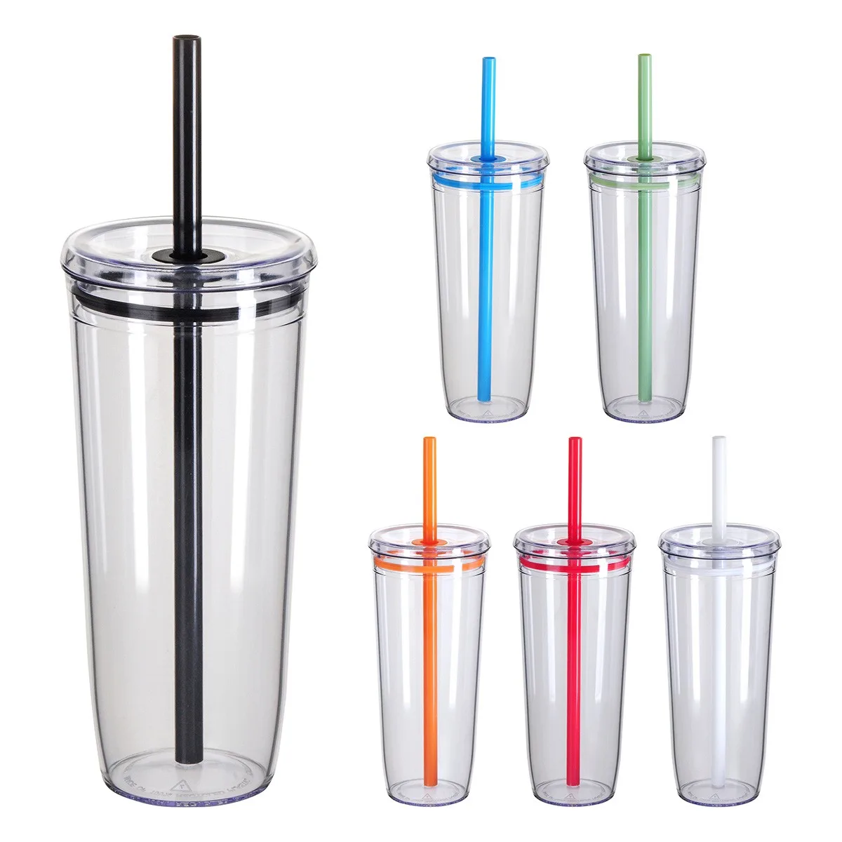 Norris 20 oz Recycled Acrylic Straw Tumbler view 4