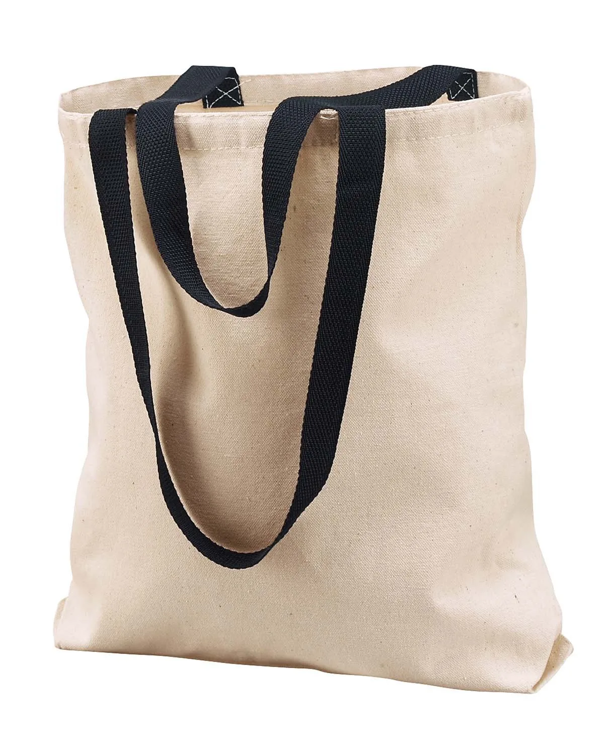 Liberty Bags® Natural Tote w/Contrast-Color Handles