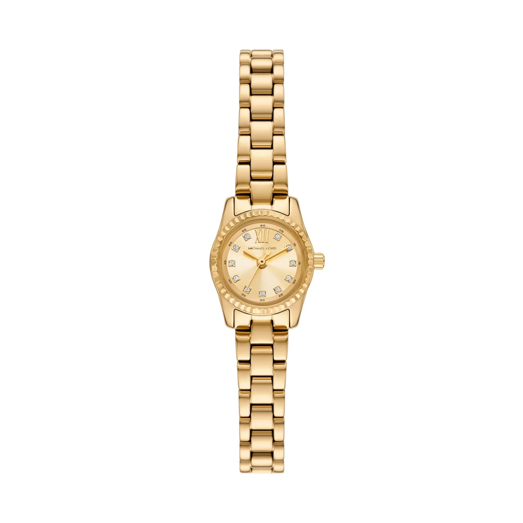Michael Kors Women's Mini Lexington Pave Gold-Tone Watch