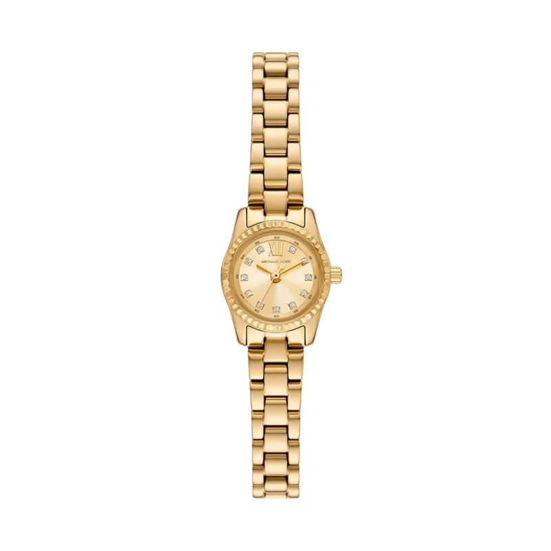 Michael Kors Women's Mini Lexington Pave Gold-Tone Watch