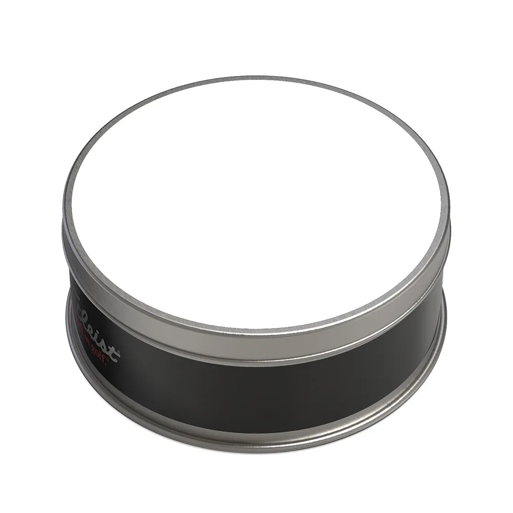 White/Silver Blank Closed Tin