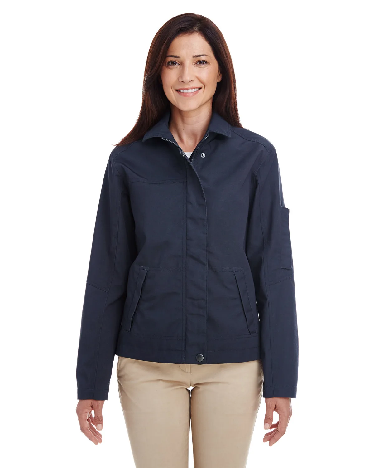 Harriton Ladies' Auxiliary Canvas Work Jacket view 3