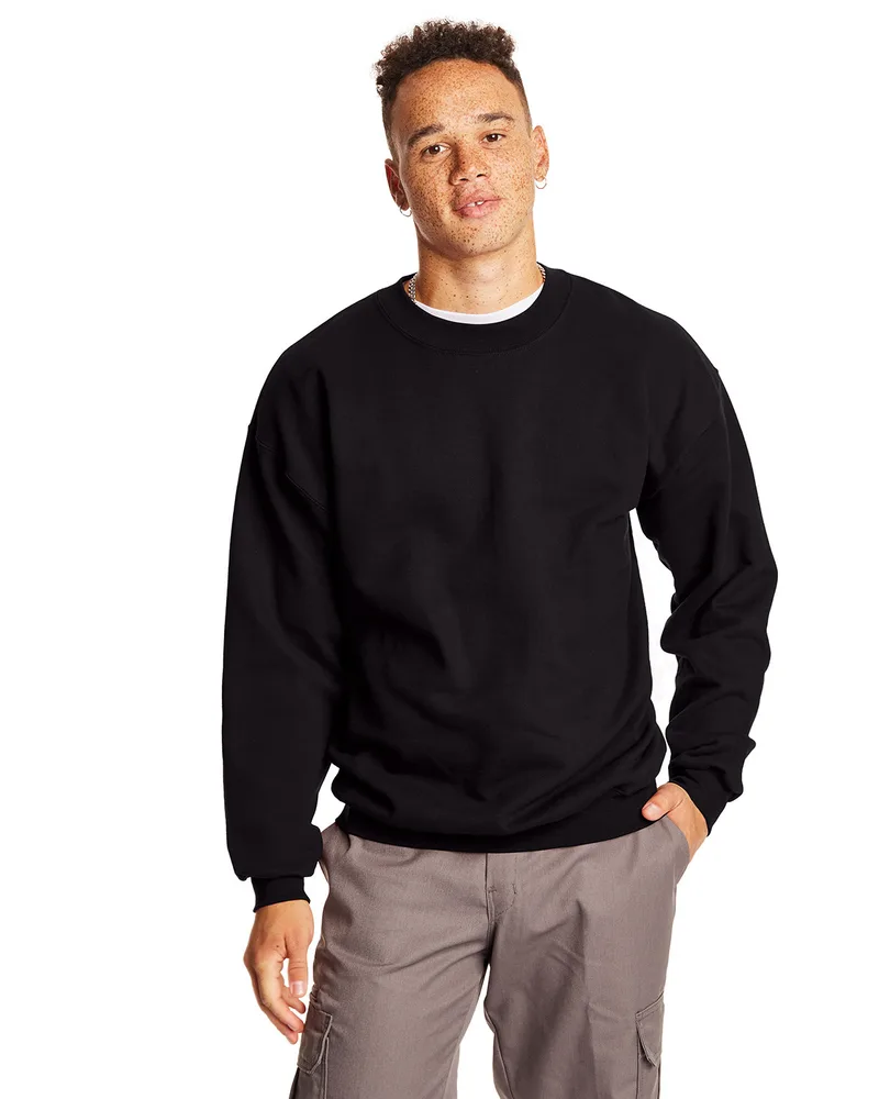 Hanes Printables Adult Ultimate Cotton® 90/10 Fleece Crew view 2