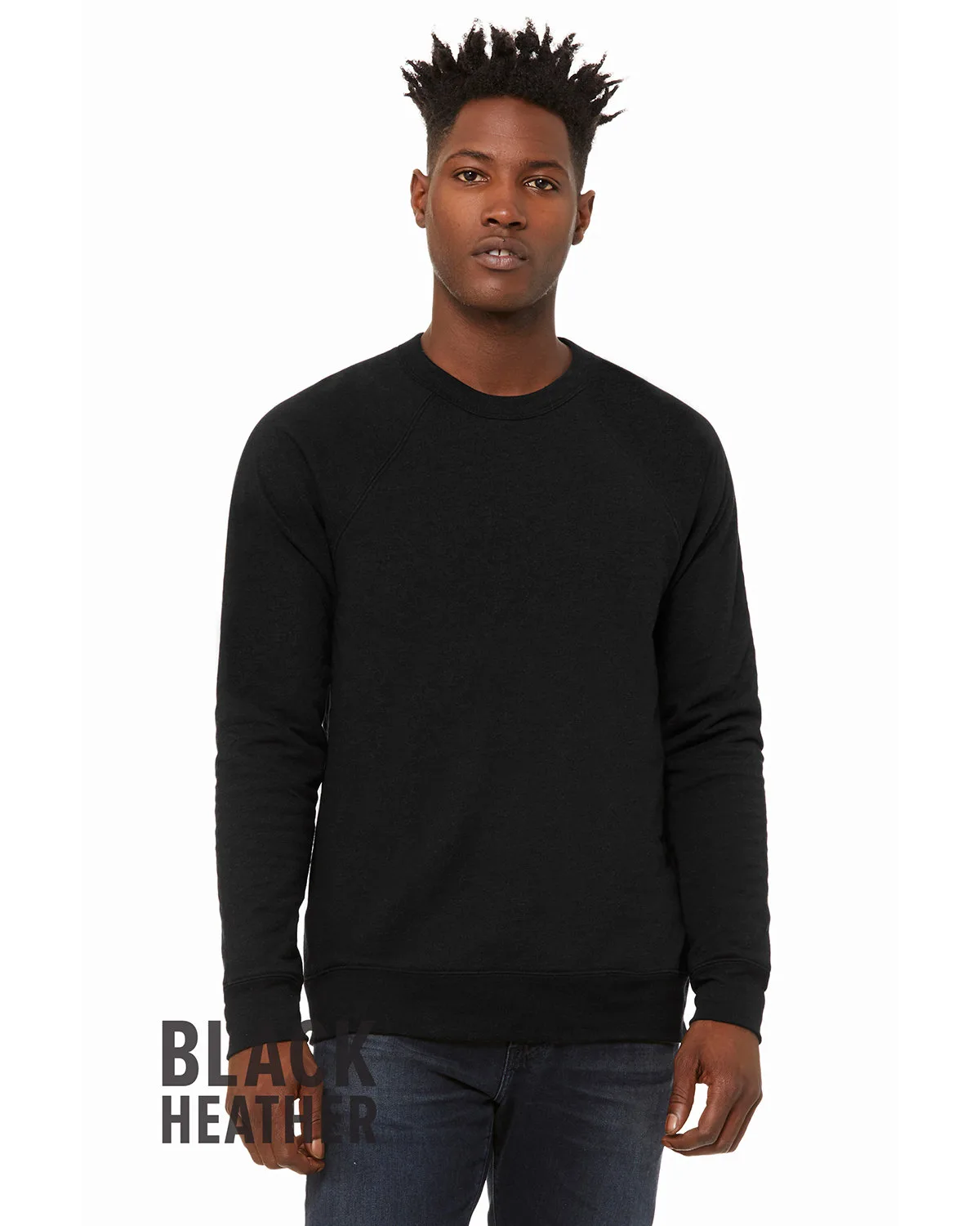 BELLA+CANVAS Unisex Sponge Fleece Crewneck Sweatshirt view 6