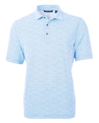 Cutter & Buck Virtue Eco Pique Botanical Print Recycled Mens Polo view 4