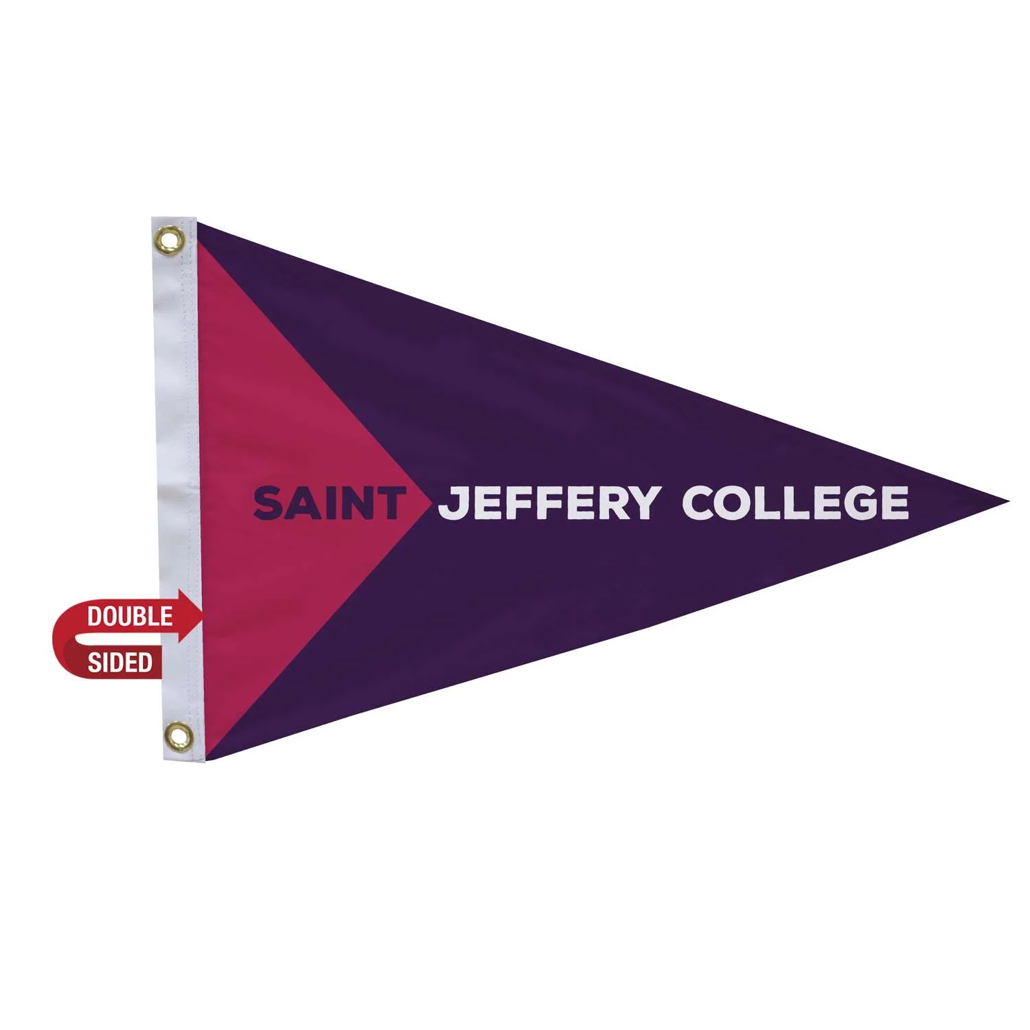 16" x 24" Nylon Pennant Flag Double-Sided