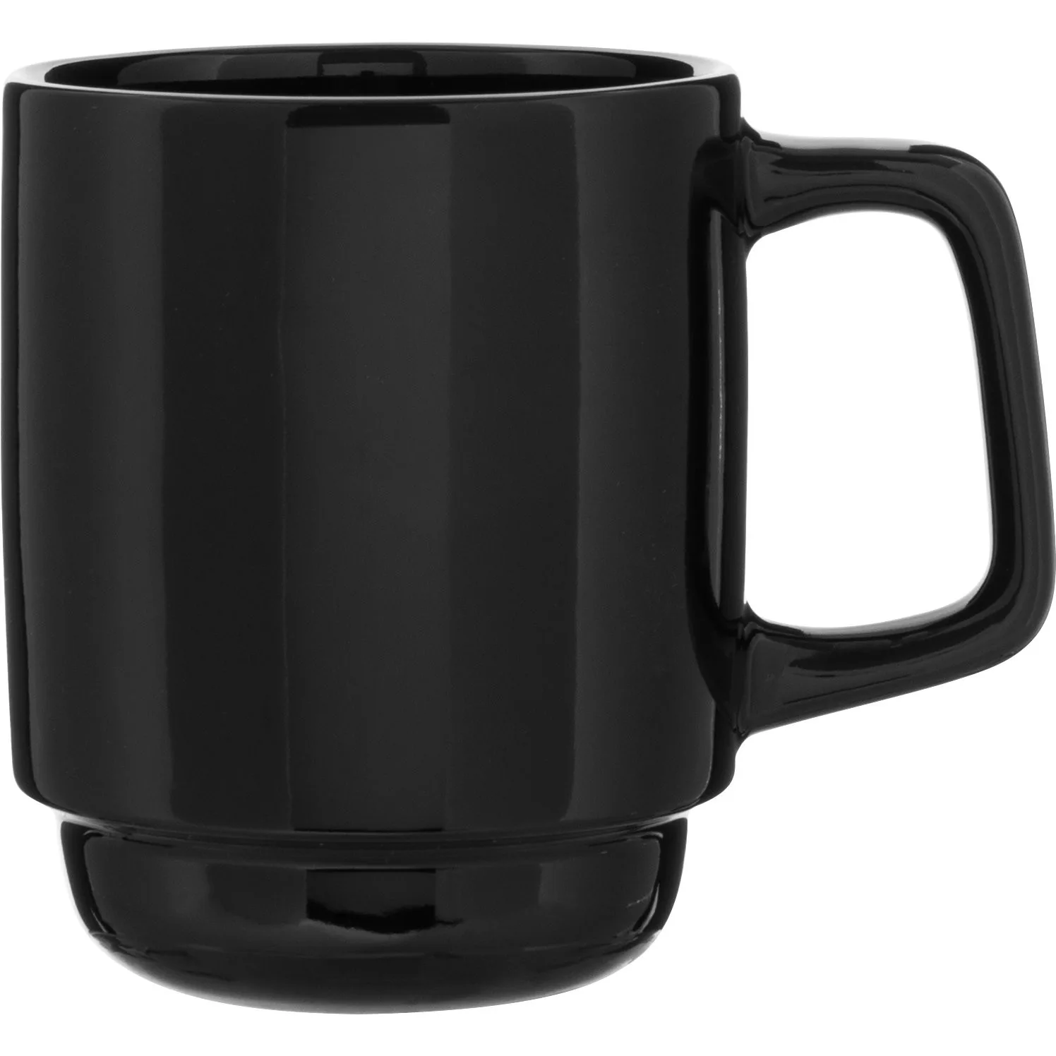 16 oz Olly Ceramic Mug (Black) view 2