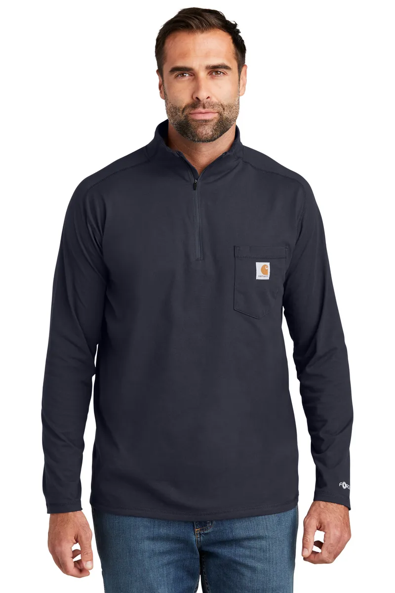Carhartt Force® 1/4-Zip Long Sleeve T-Shirt view 4
