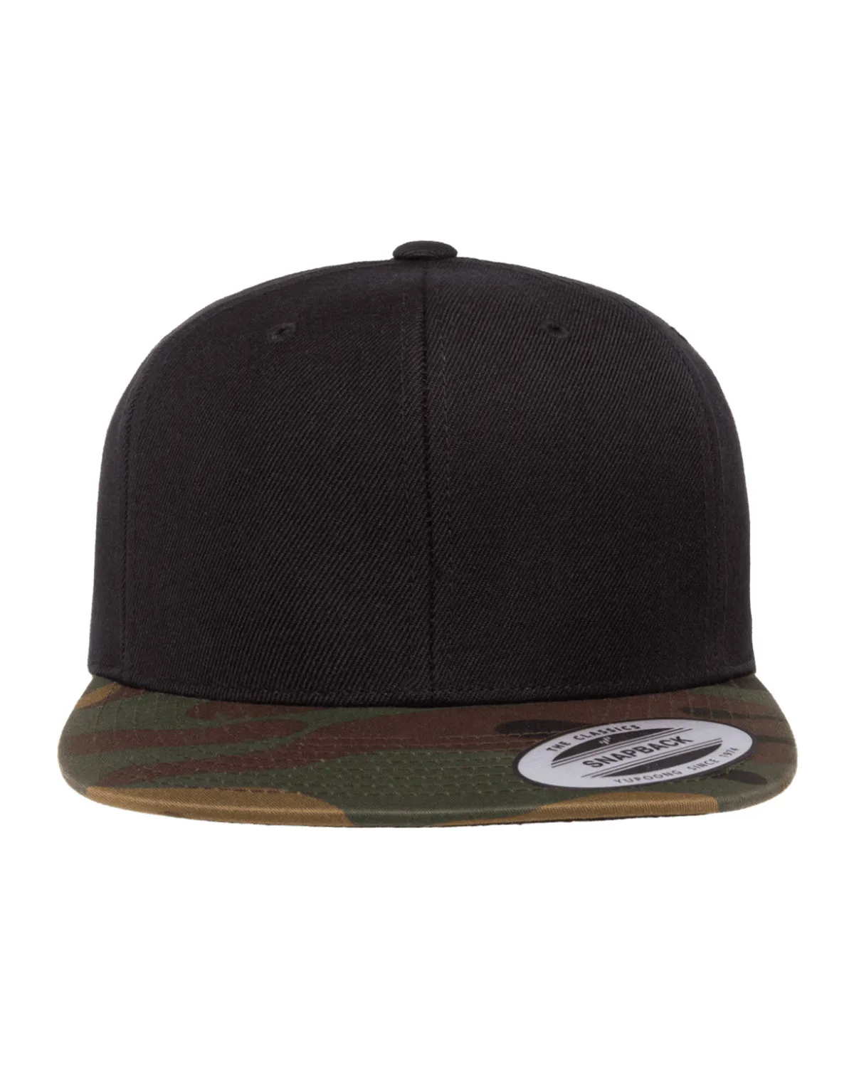 Yupoong Adult Flat Visor Classic Snapback Cap view 2
