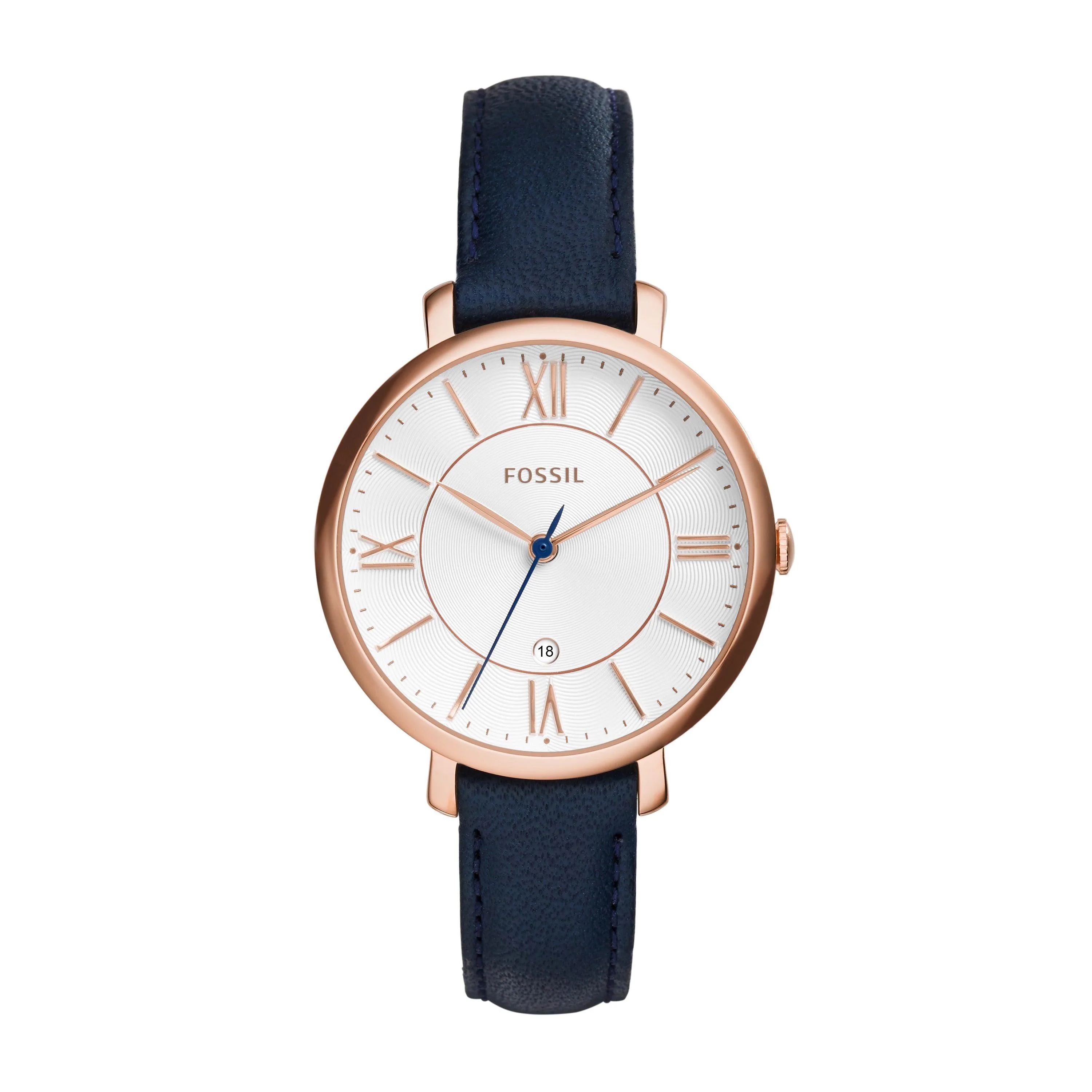 Fossil Ladies Jacqueline Rose Gold-Navy Watch