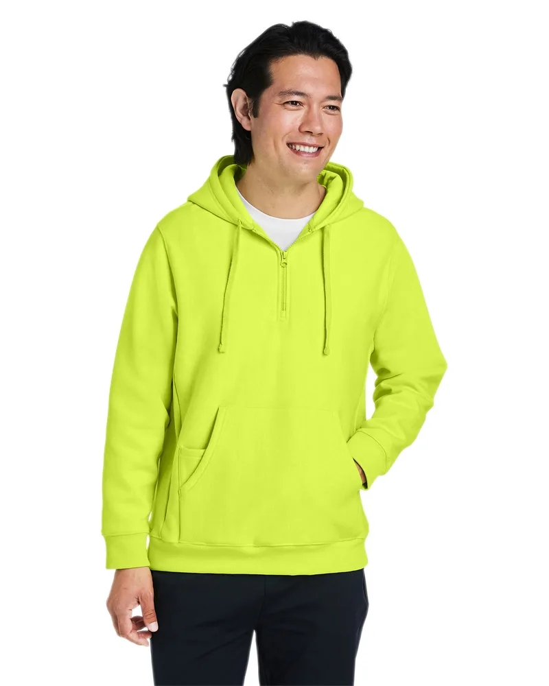 Team 365 Unisex Zone HydroSport™ Heavyweight Quarter-Zip Hooded Sweatshirt view 4