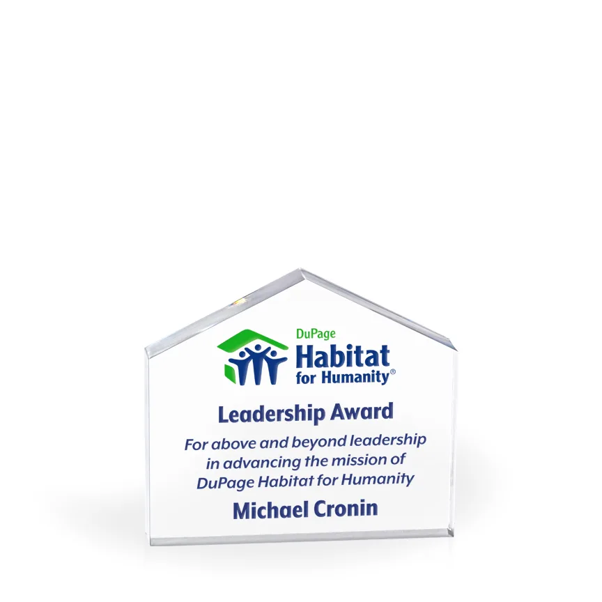 Estate Acrylic Paperweight Award - UV Printed