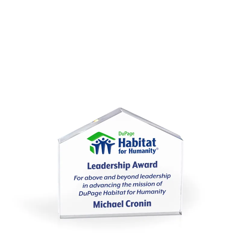 Estate Acrylic Paperweight Award - UV Printed