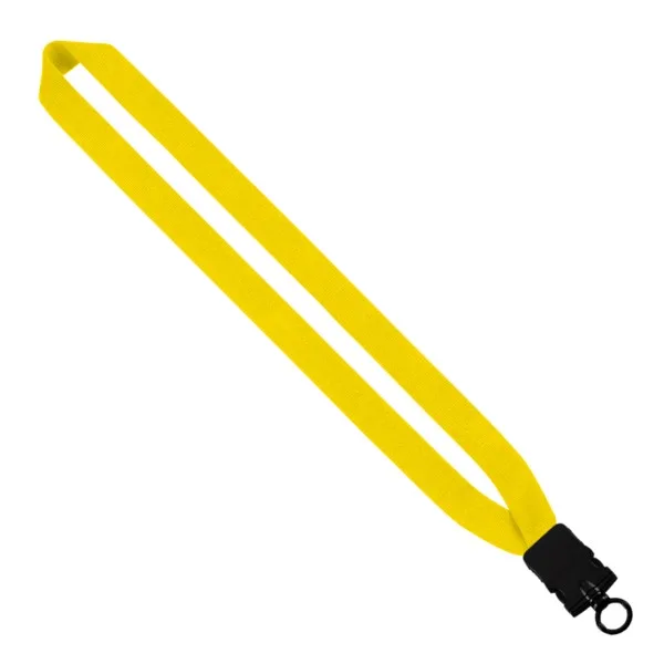 1" Cotton Lanyard with Plastic Snap-Buckle Release & O-Ring view 3