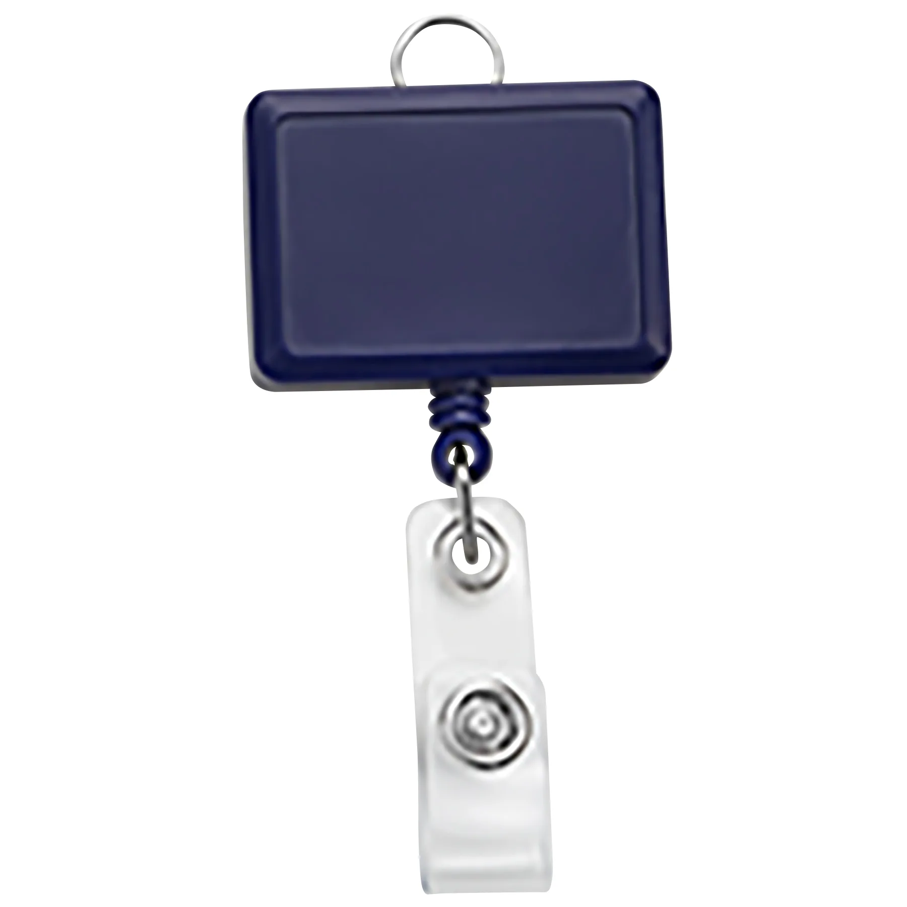 Jumbo Rectangle Badge Reel w/lanyard attachment view 2
