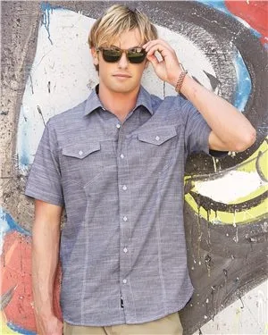 Burnside® Textured Solid Short Sleeve Shirt view 2