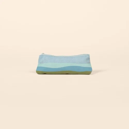 French Wash Denim Blue Logo Front