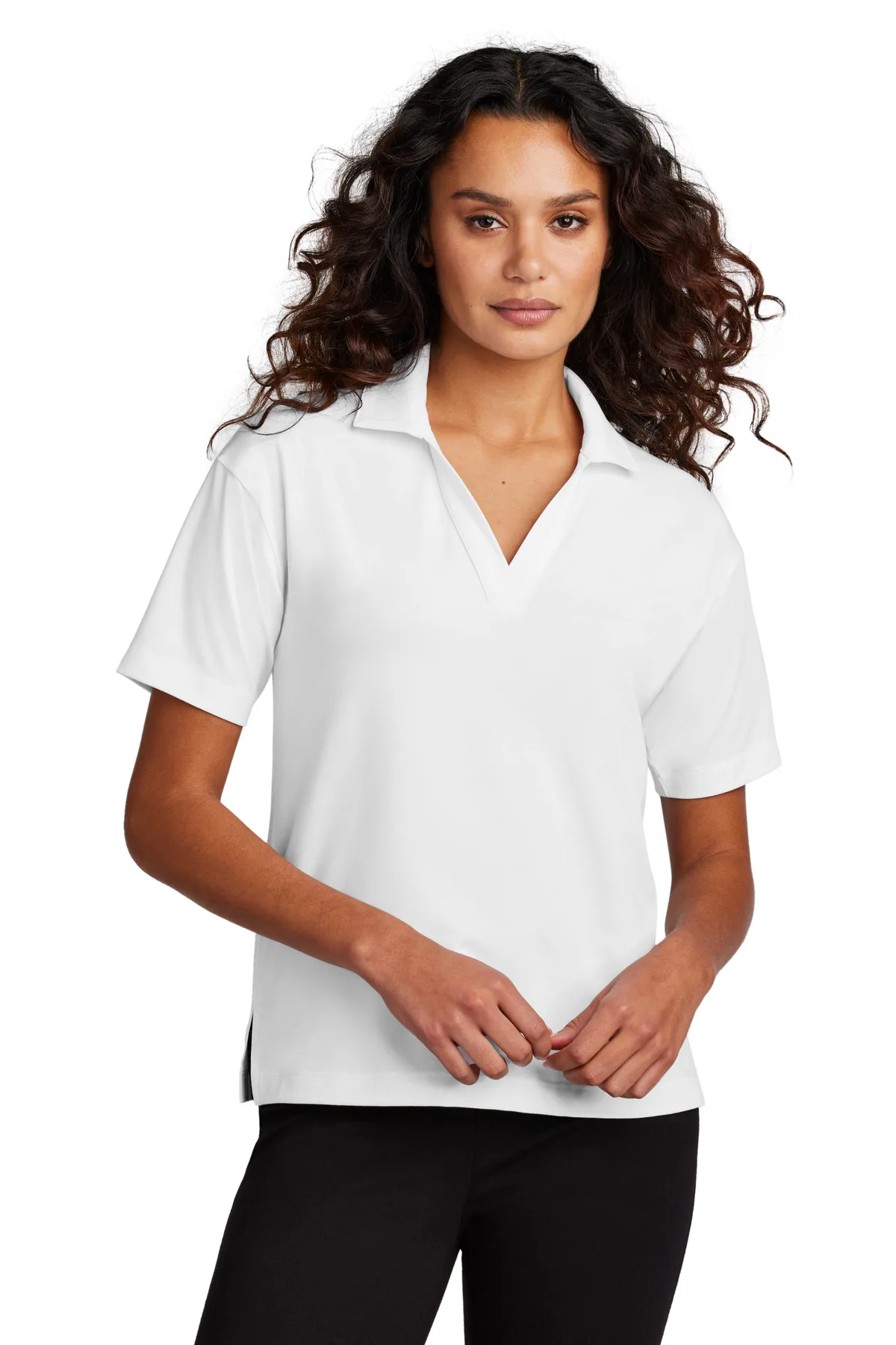 Mercer+Mettle® Women's Stretch Jersey Polo view 7