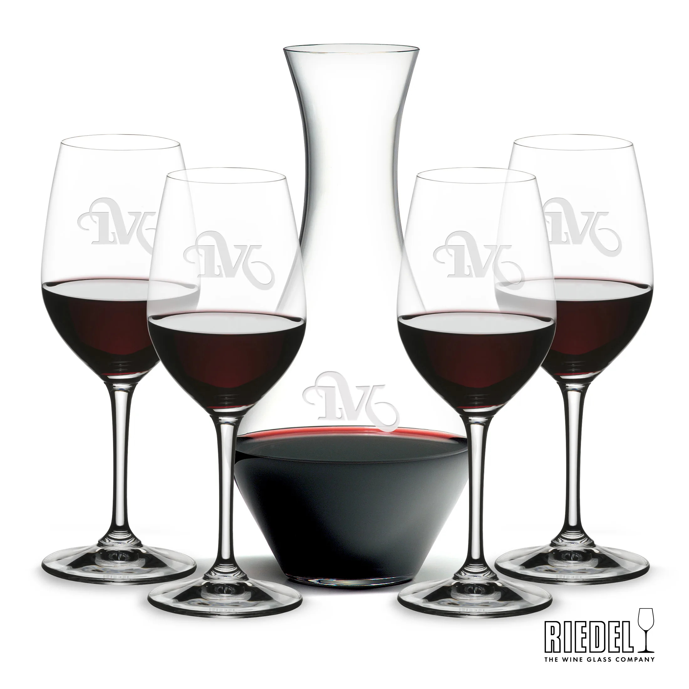 Stemmed Set, Oenologue Wine Set, Decanter & 4 Wine