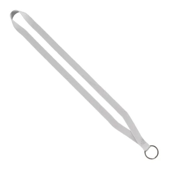 1/2" Polyester Lanyard with Sewn Metal Split-Ring view 3
