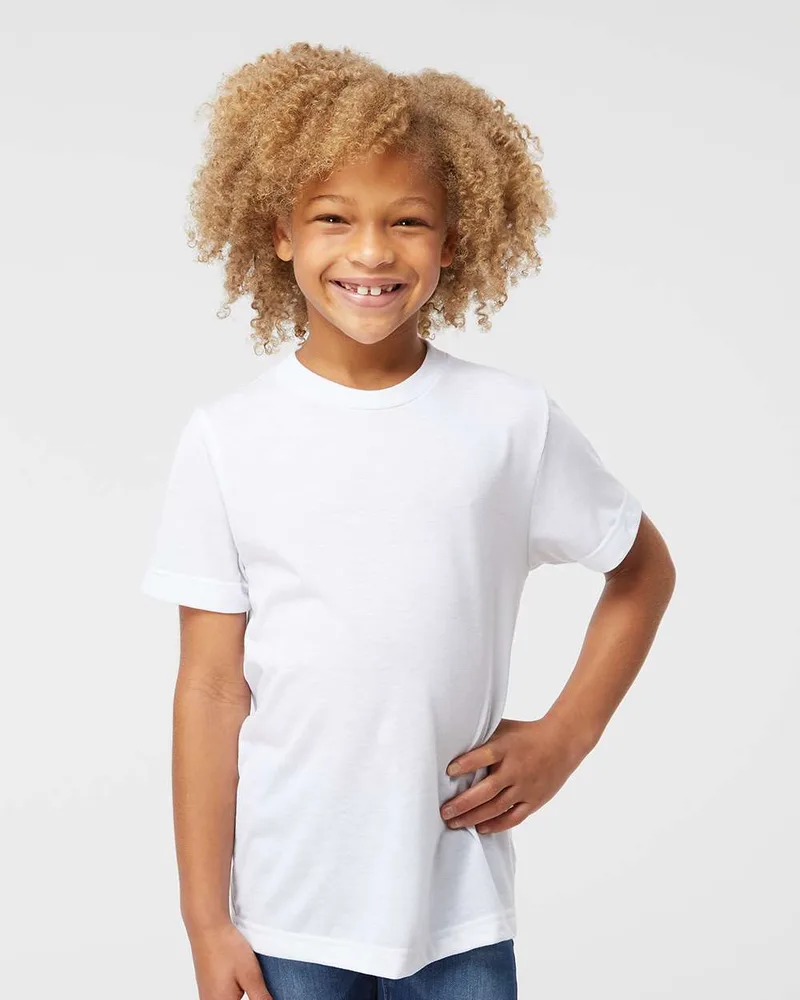 SubLiVie Youth Polyester Sublimation Short Sleeve Tee