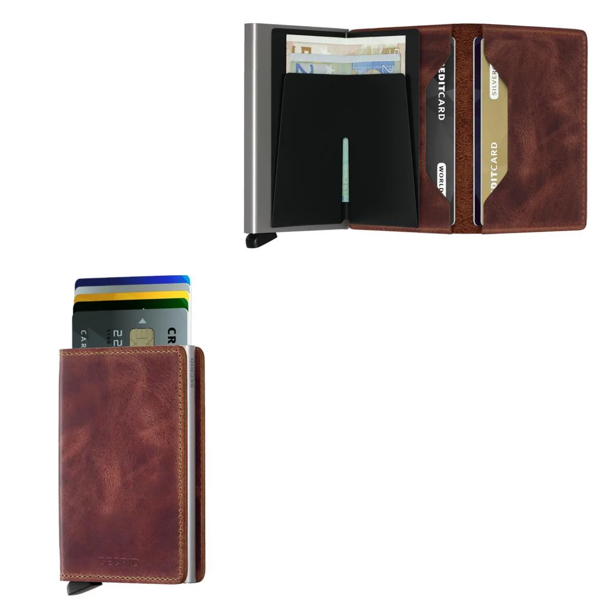 Secrid Slimwallet Vintage Leather - Brown