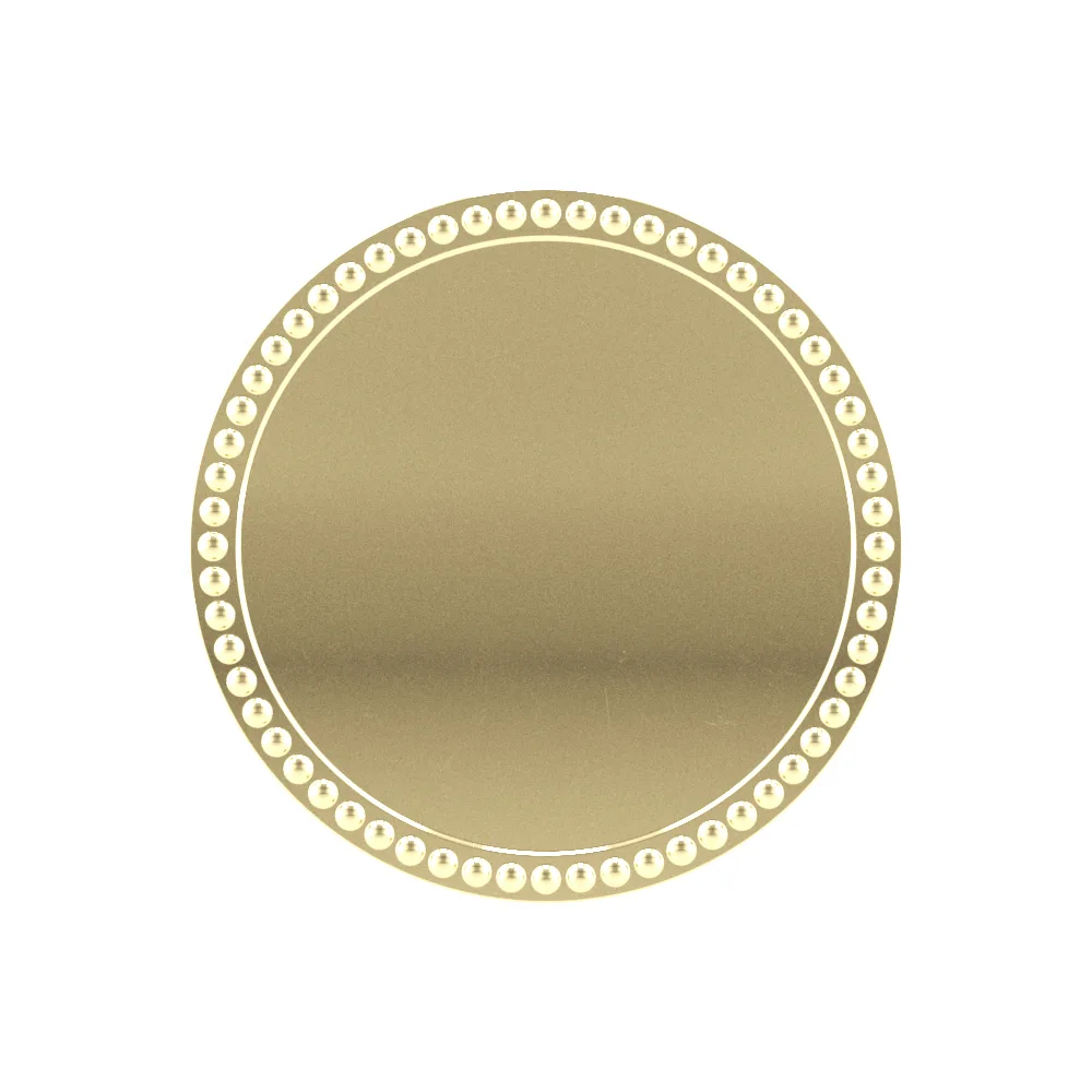 Vibraprint® Round Decorative Boarder Lapel Pins (1") view 2