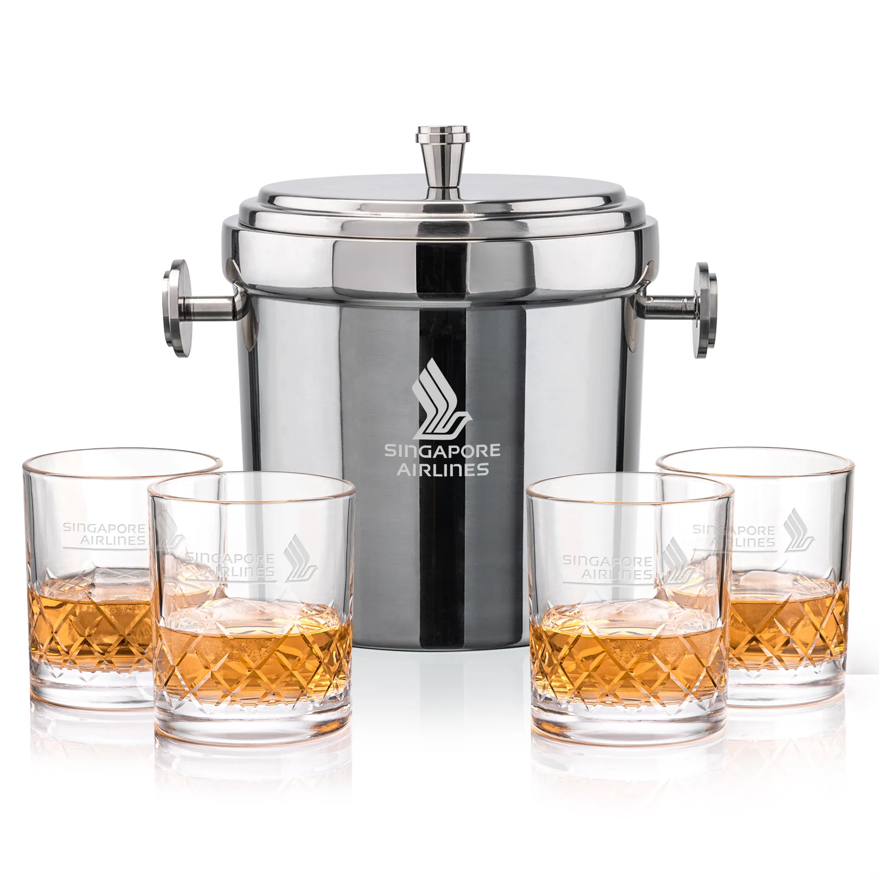 Milano Bucket Set, Laser Engraving, Set of 5