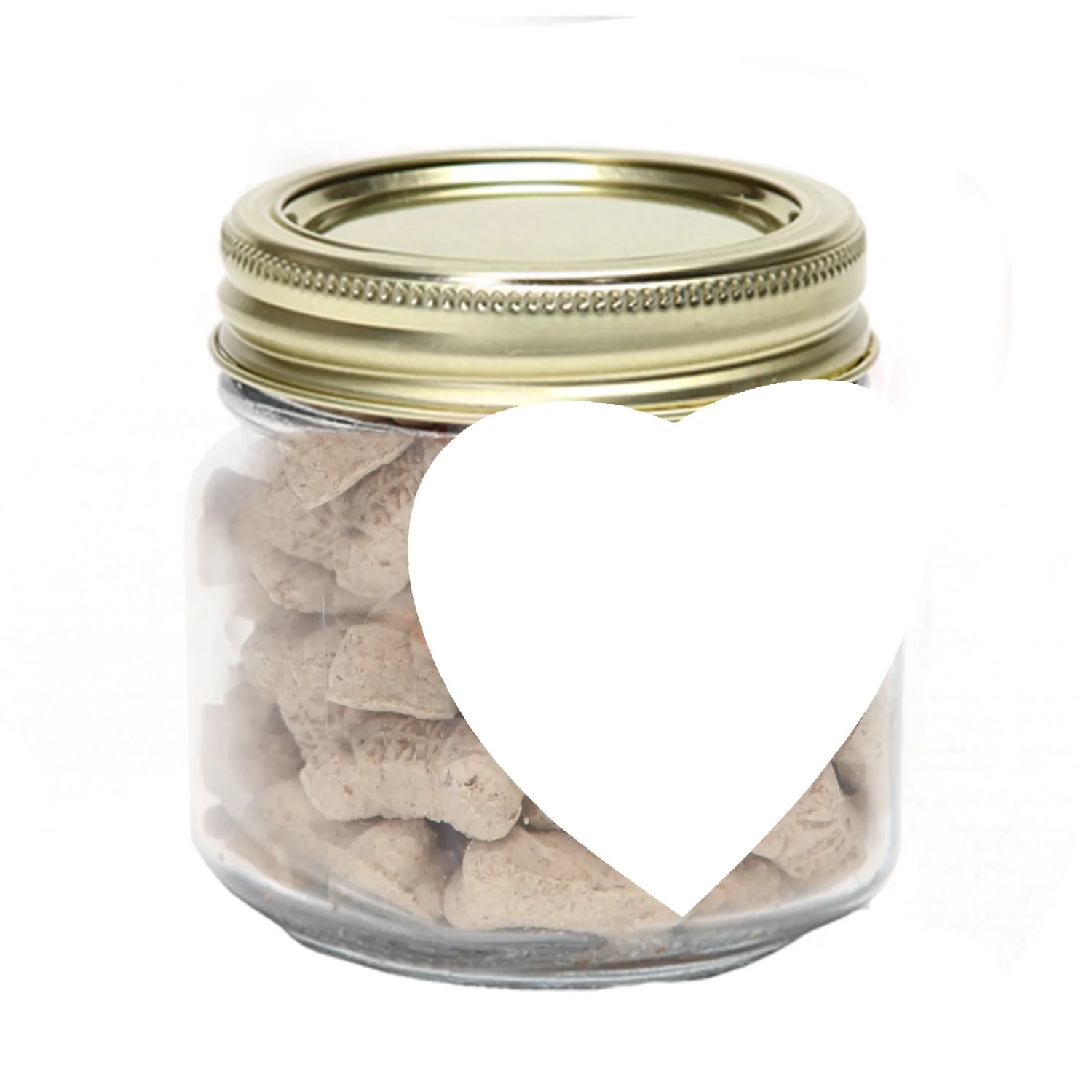 Half Pint Jar w/ Heart Magnet Pet Fill view 4