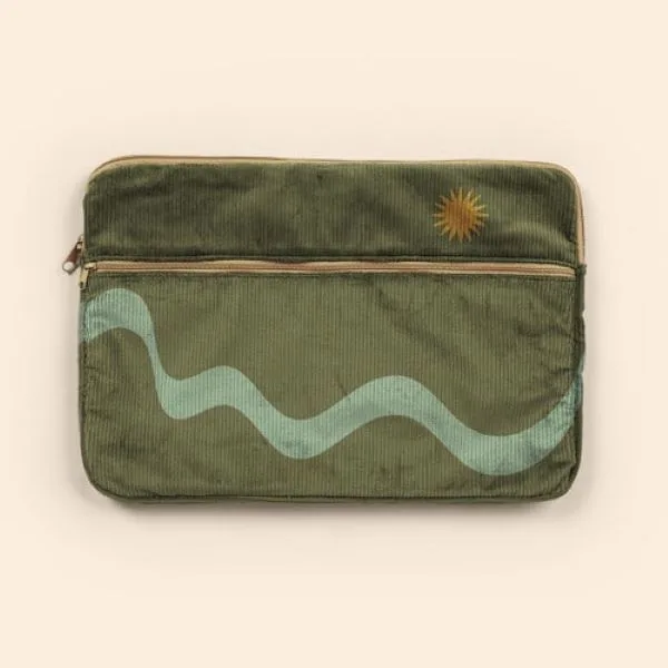 15" Zippered Pocket Laptop Sleeve (Corduroy) view 2