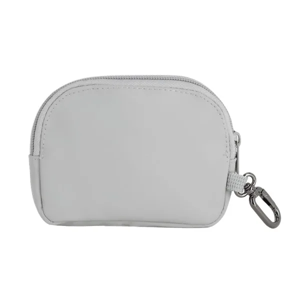 Branson Round Recycled PU Zip Pouch view 3