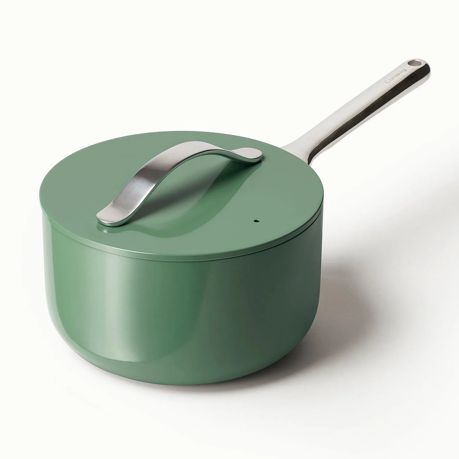 Caraway 3Qt Nonstick Ceramic Saucepan Sage