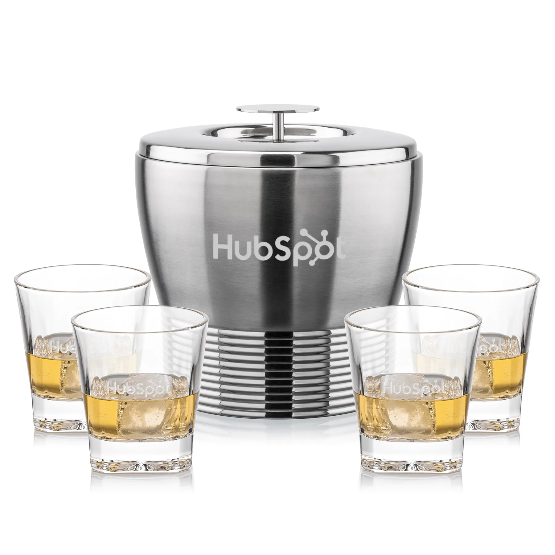 Genoa Bucket Set, Laser Engraving, Clear, Set of 5