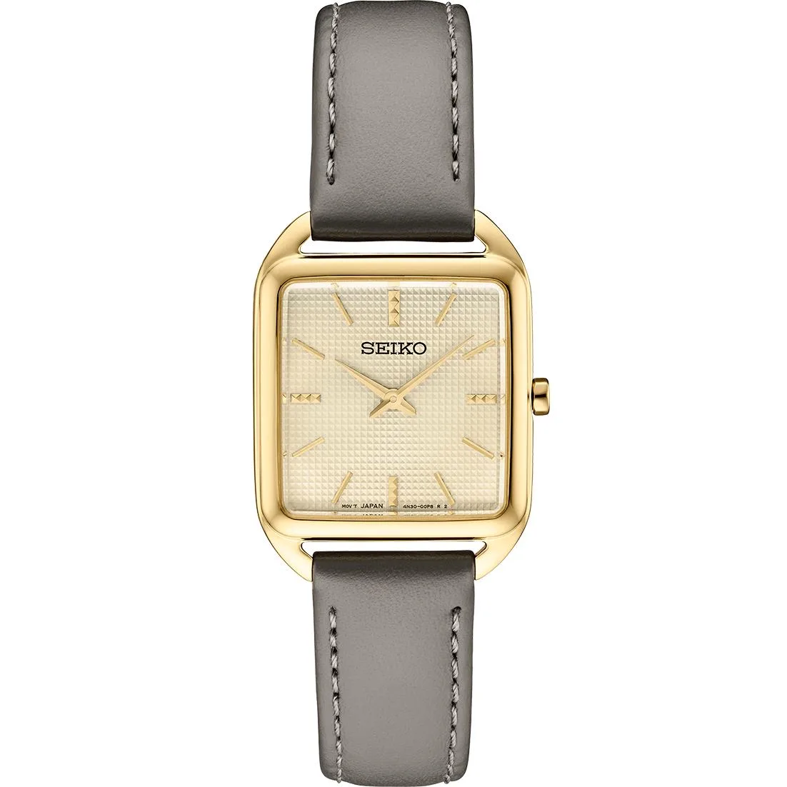 Seiko Watch Essentials Ladies Strap Sgp Analog Cream Dial