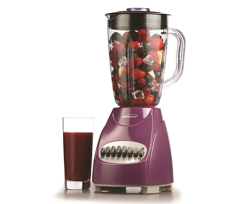 Purple 12-Speed Blender w/Plastic Jar