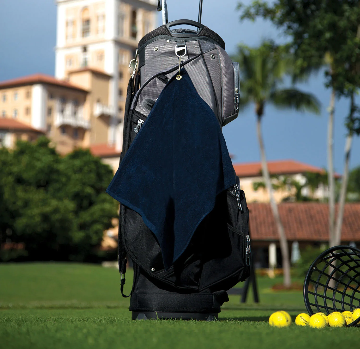 Jewel Collection Soft Touch Golf Towel (Screen Print) view 2