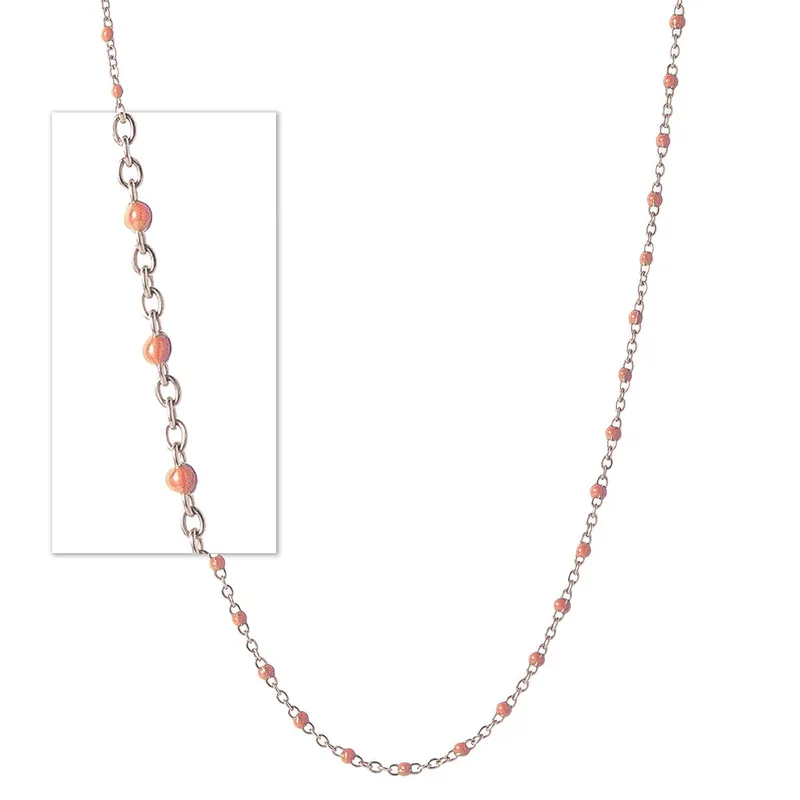 Jilco Inc Pink Beaded Enamel Chain