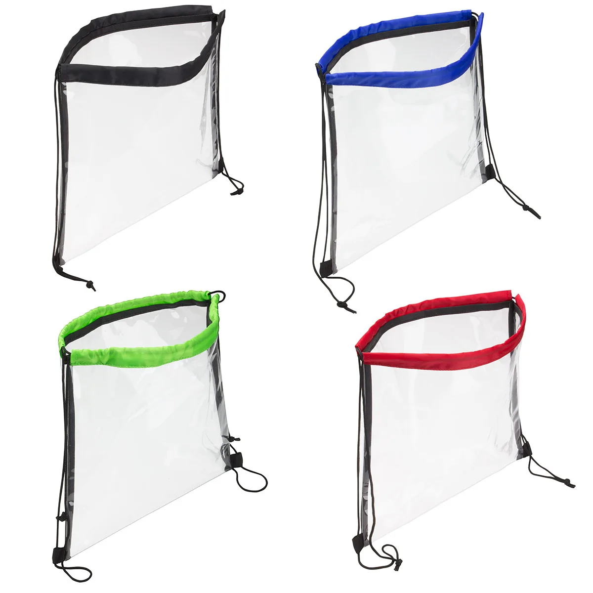 Clear Vinyl Bag with Drawstring view 2