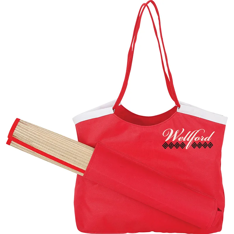 Sunshine Beach Tote & Mat view 2