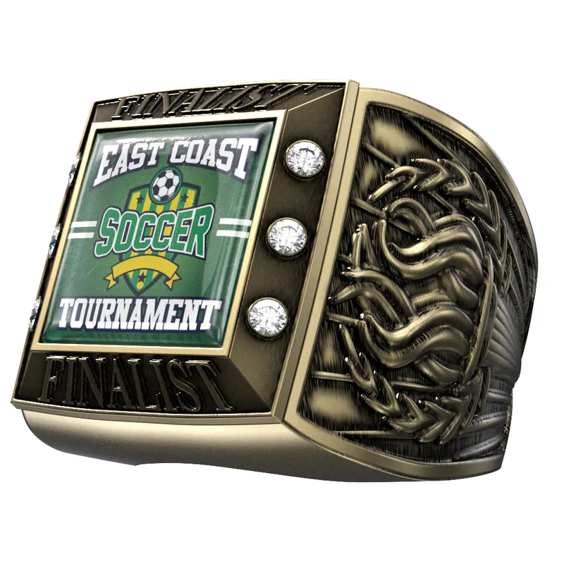 Vibraprint® Antique Torch Championship Rings