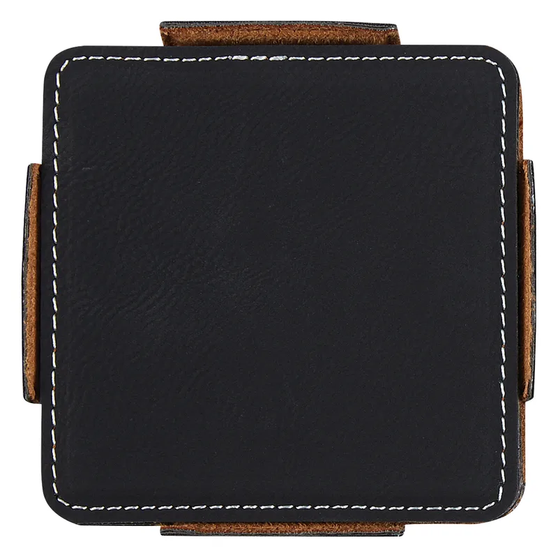 4-piece Coaster Set With Holder view 2