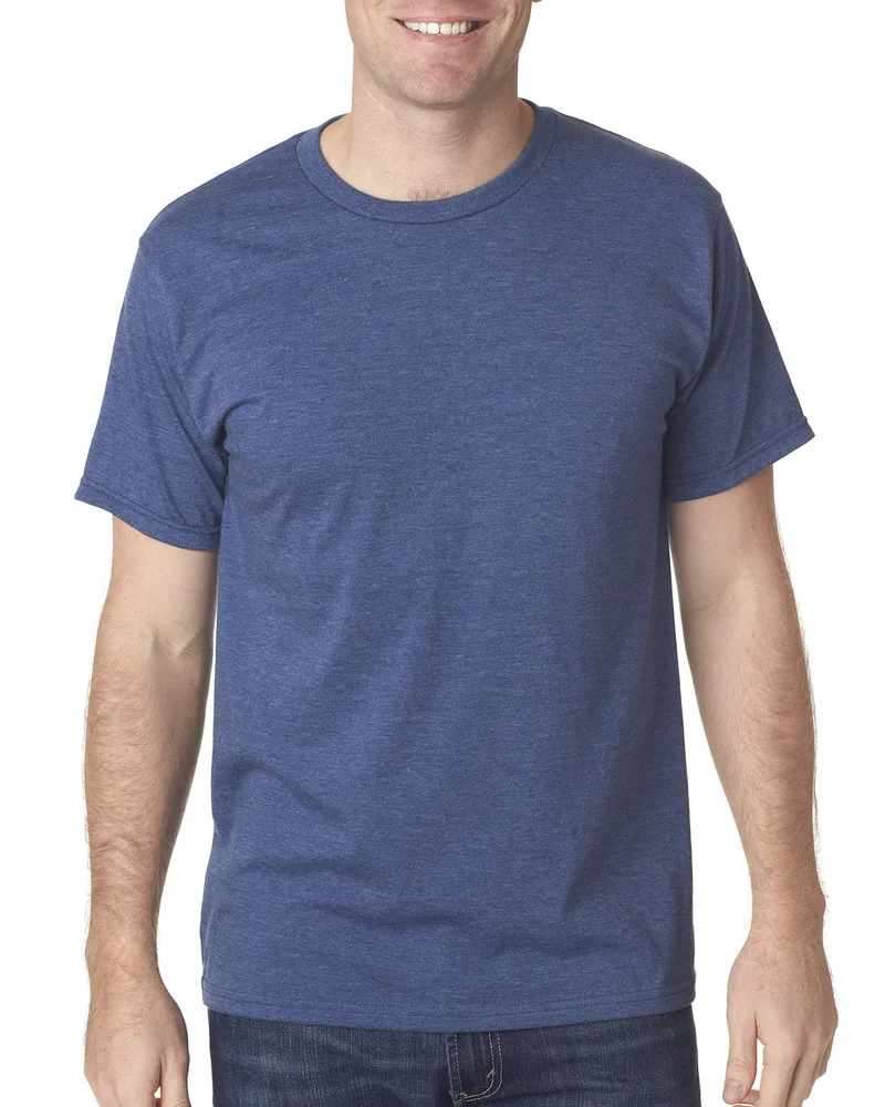 BAYSIDE Adult USA Made Heather Jersey T-Shirt view 3